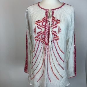 Sundance NWOT tunic boho pink | large